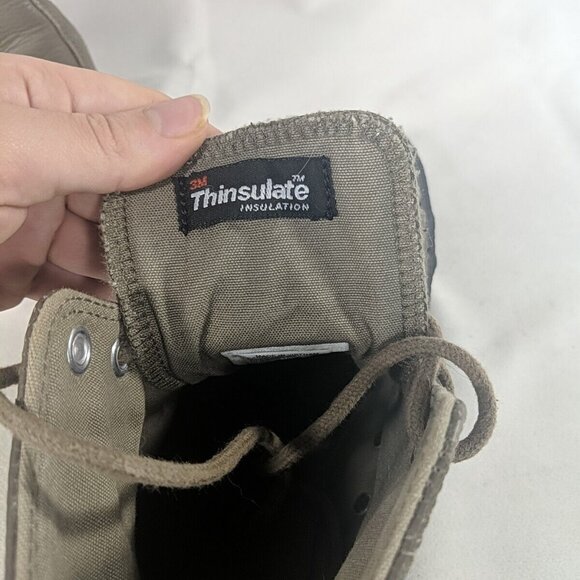 Converse Brown Leather High Top Sneakers Shoes Mens 10.5 10040000C Thinsulate - Picture 8 of 14